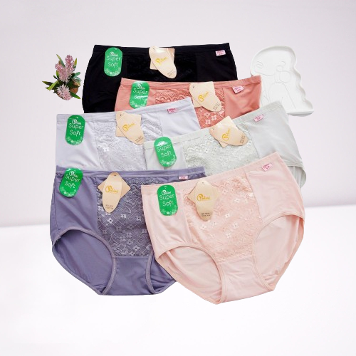 LUSINAN | CD Dalaman Perempuan Polini 3231 / Celana Dalaman Wanita Katun High Waist Quality