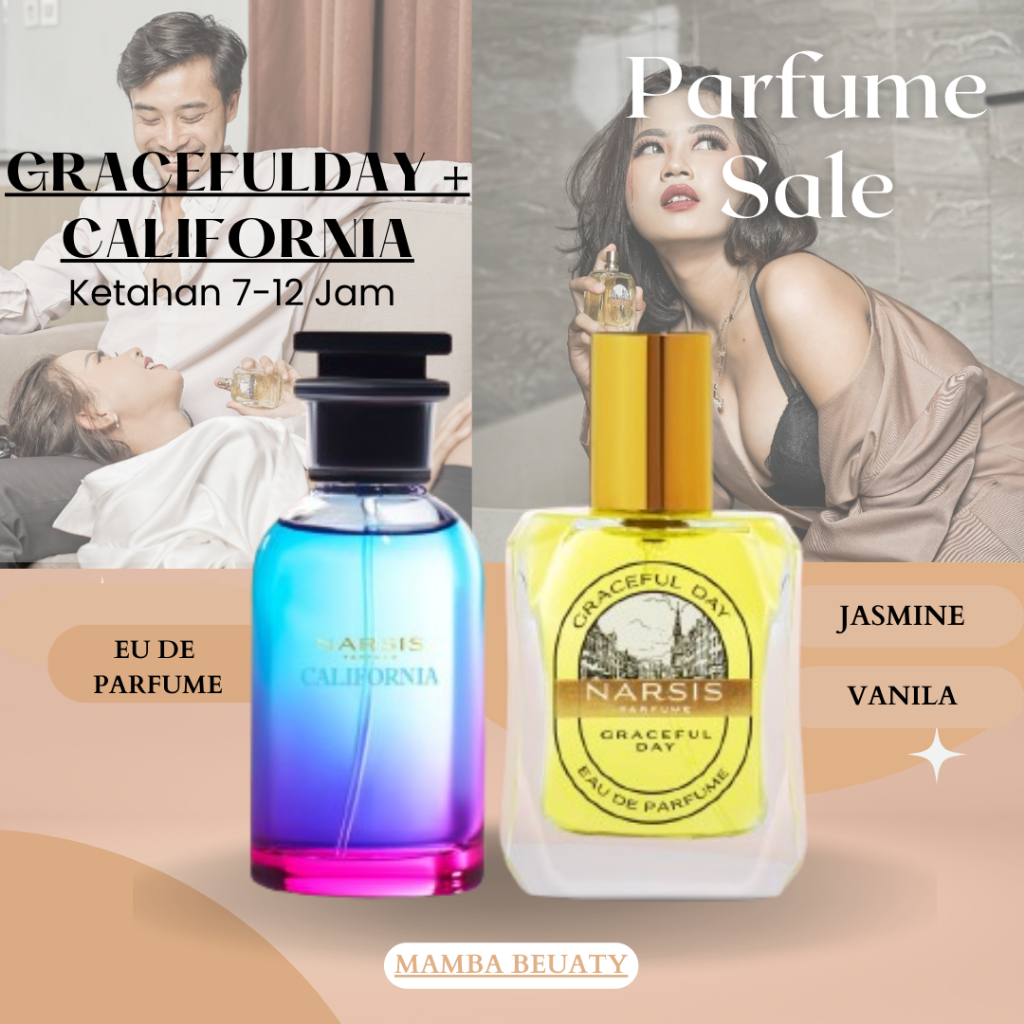 Narsis California Eau de Parfume + Narsis Graceful Day Eau de Parfume parfum narsis california parfu