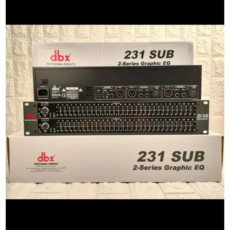 equalizer DBX 231 equalizer DBX231 plus subwoofer 2 x 31 channel