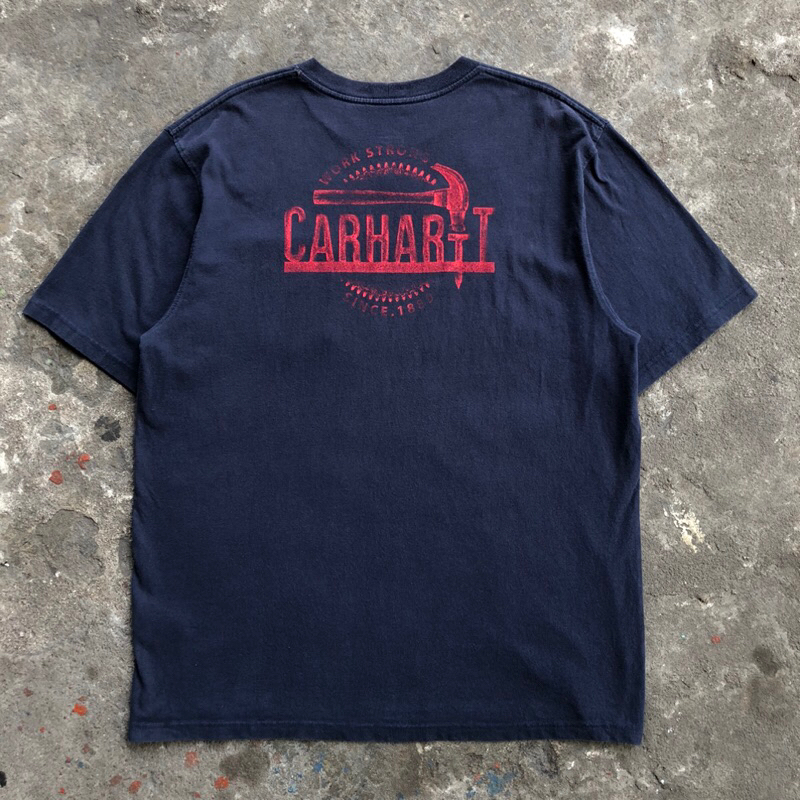 TSHIRT CARHARTT POCKET NAVY