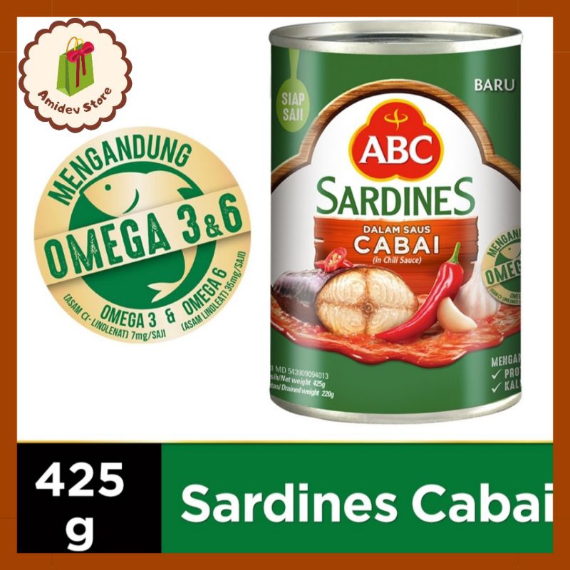 

ABC Sarden Saus Cabai 425 g