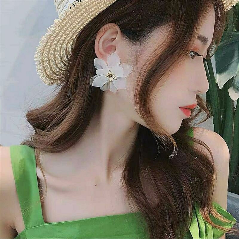 restock aneka giwang jepit anting pengantin manten jawa besar bulat bunga bintang putih silver emas 