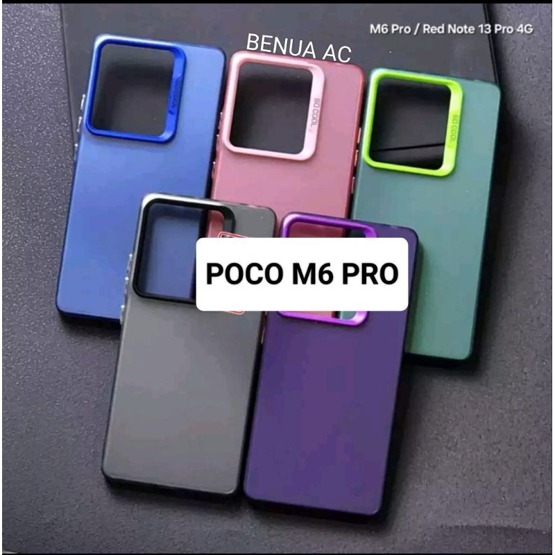 SOFTCASE POCO M6 PRO/ M6 PRO 4G CASE IMD HYBRID PLATE HOLOGRAM