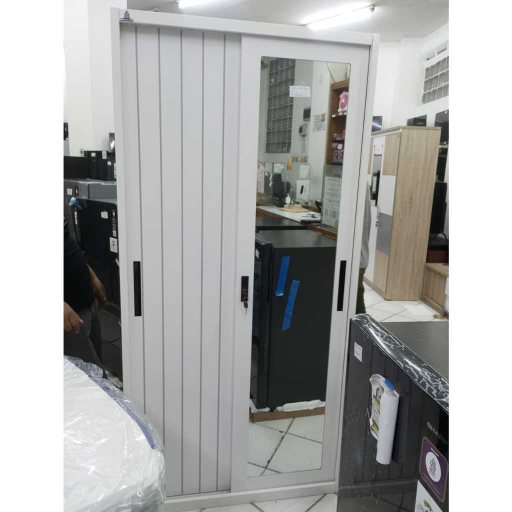 OLYMPIC OSWS 90 2PT BESI  (LEMARI PAKAIAN 2PT)*/OLYMPIC BESI/LEMARI PAKAIAN BESI