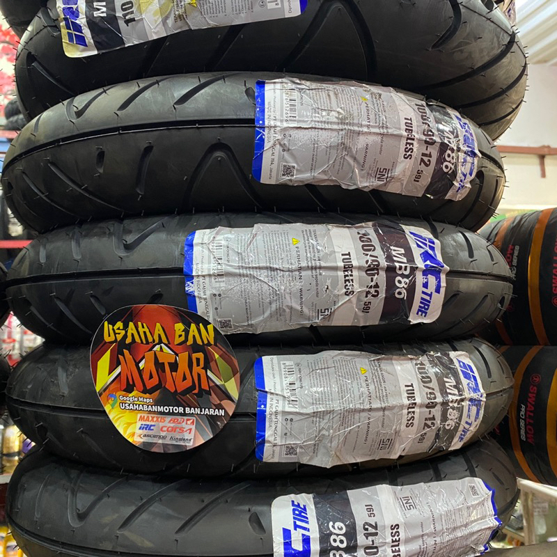 BAN MOTOR IRC RING 12 MB86 100/90-12 MB67 110/90-12 TUBELESS