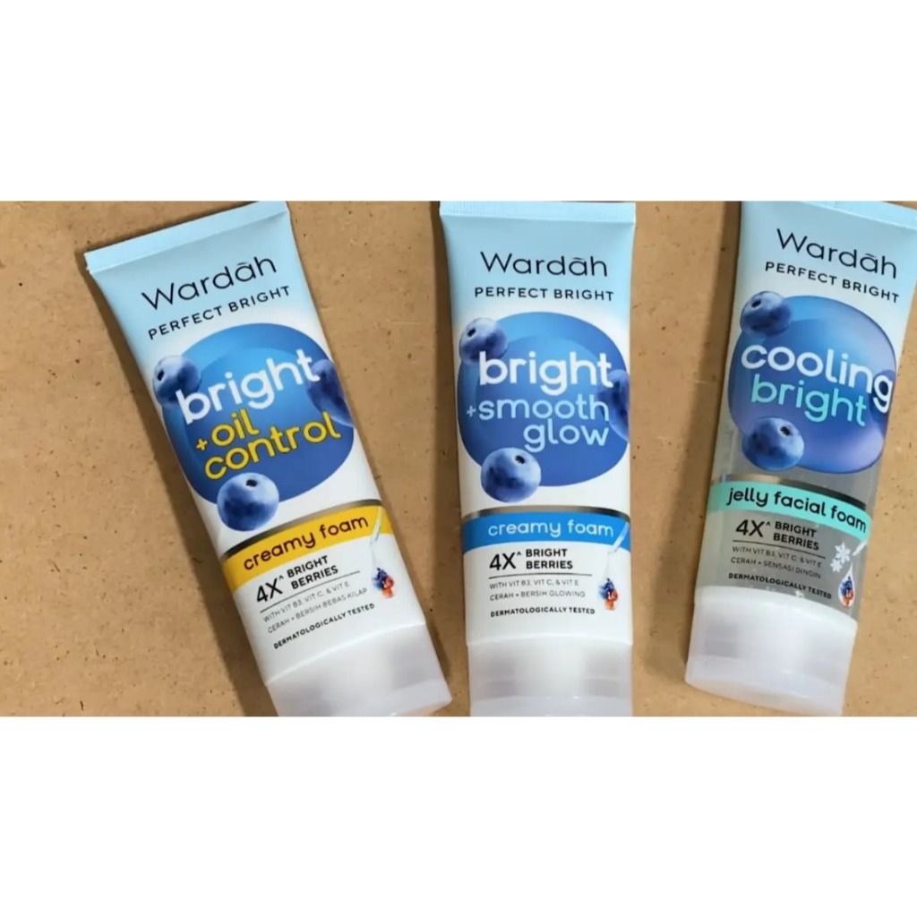 Facial Wash / Face Cleaner, Moisturizer ( M ), Wardah Bright Now Oil Ctrl, Smooth Glow, Cooling Brig