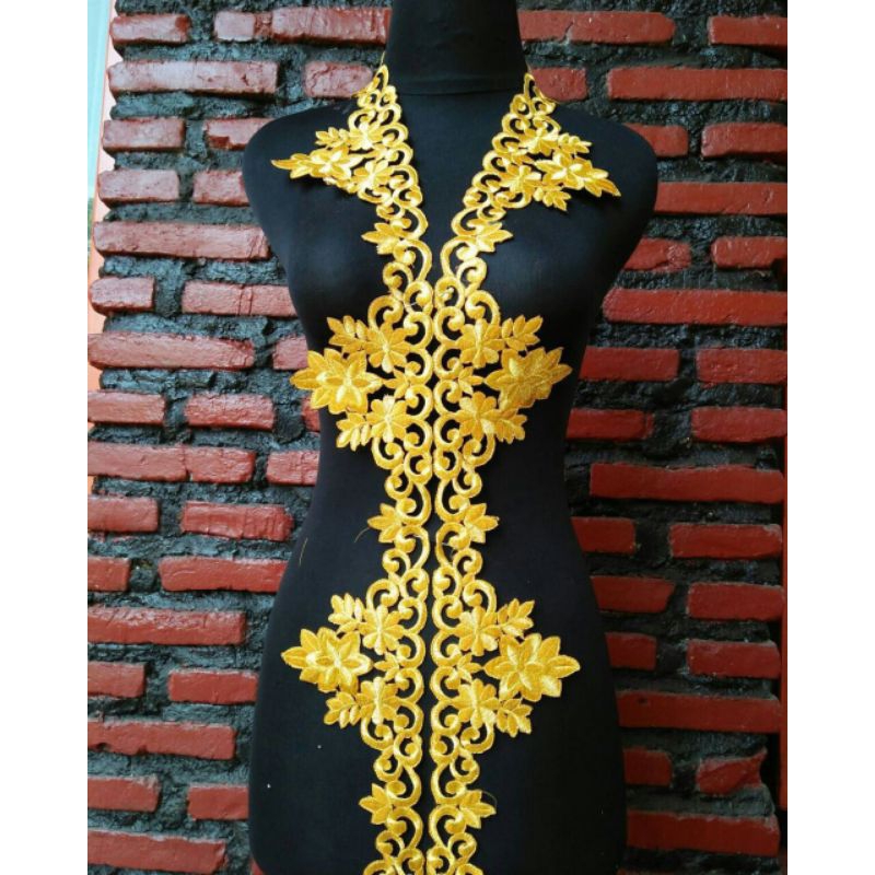 bordir bunga  renda roll aa43