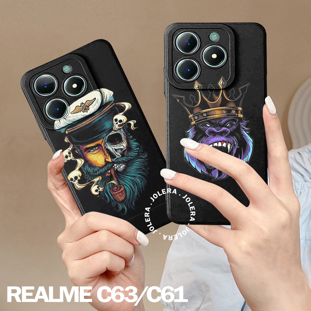 CASE UNTUK REALME C63/REALME C61 SOFTCASE HANDPHONE FASHION JOLERA BLCK32