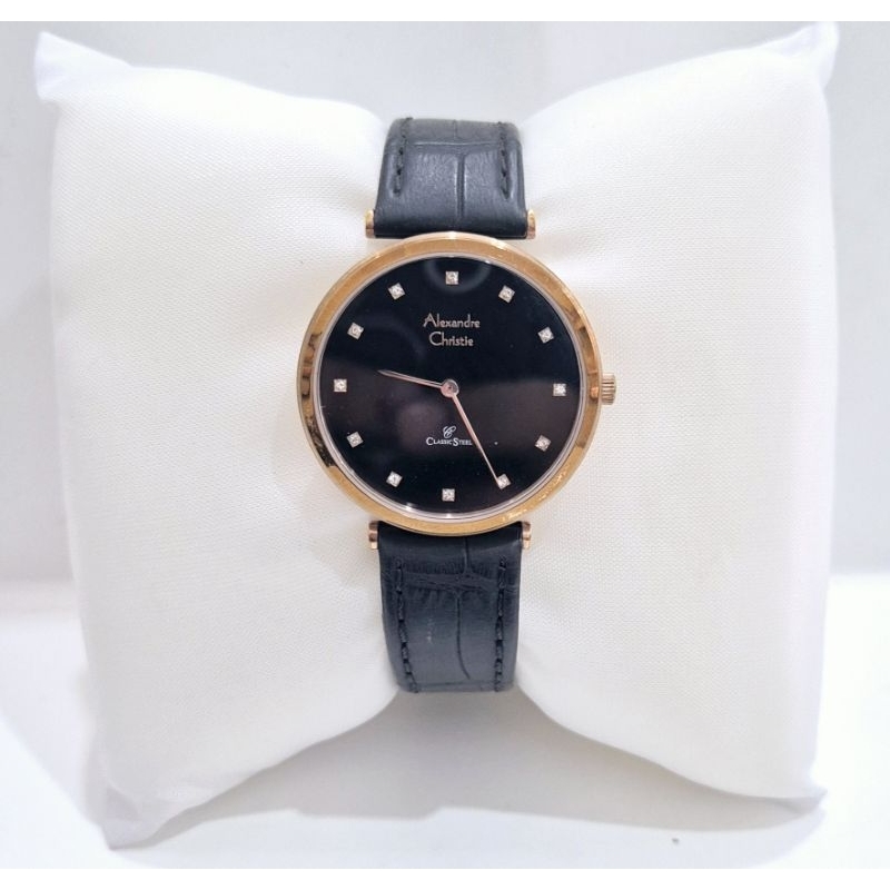Alexandre christie 8540 kulit hitam wanita original