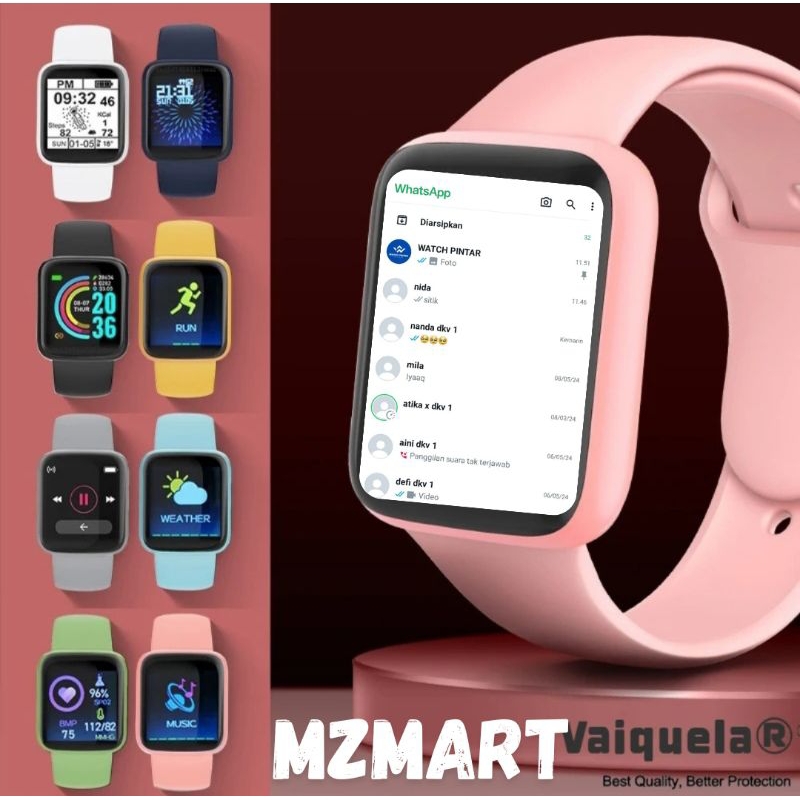 SMARTWATCH ANDROID 4g IP67 Y68 JAM TANGAN PINTAR ANTI AIR PRIA Wanita WHATSAPP