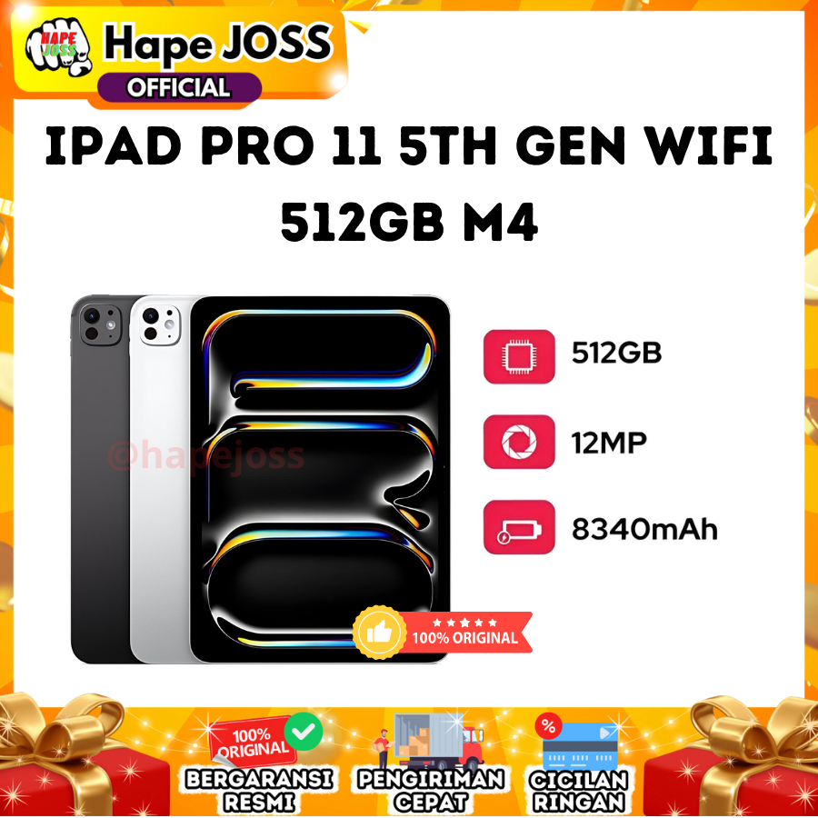 Apple Ipad Pro 11 5th Gen Wifi 512GB M4 Garansi Resmi Indonesia