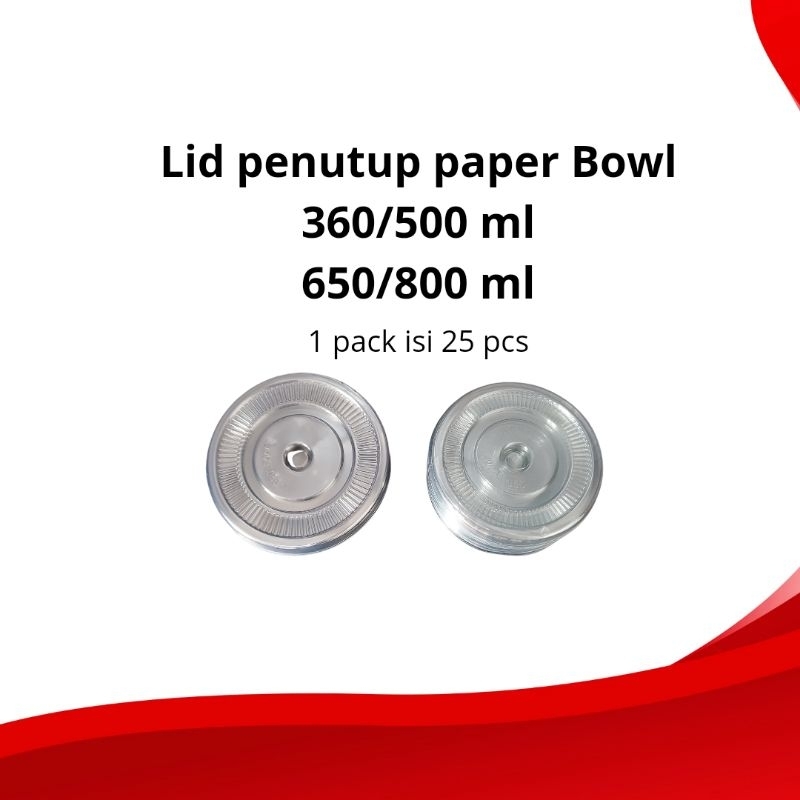 lid paper Bowl | lid penutup paper Bowl 360 500 650 800 ml | paper Bowl | penutup paper bowl