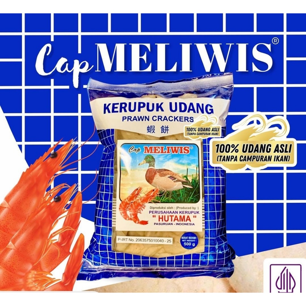 

Krupuk Udang Cap Meliwis Hutama Khas Kota Pasuruan, Kemasan 500gr (Ecer Biru Grade 1 Super)