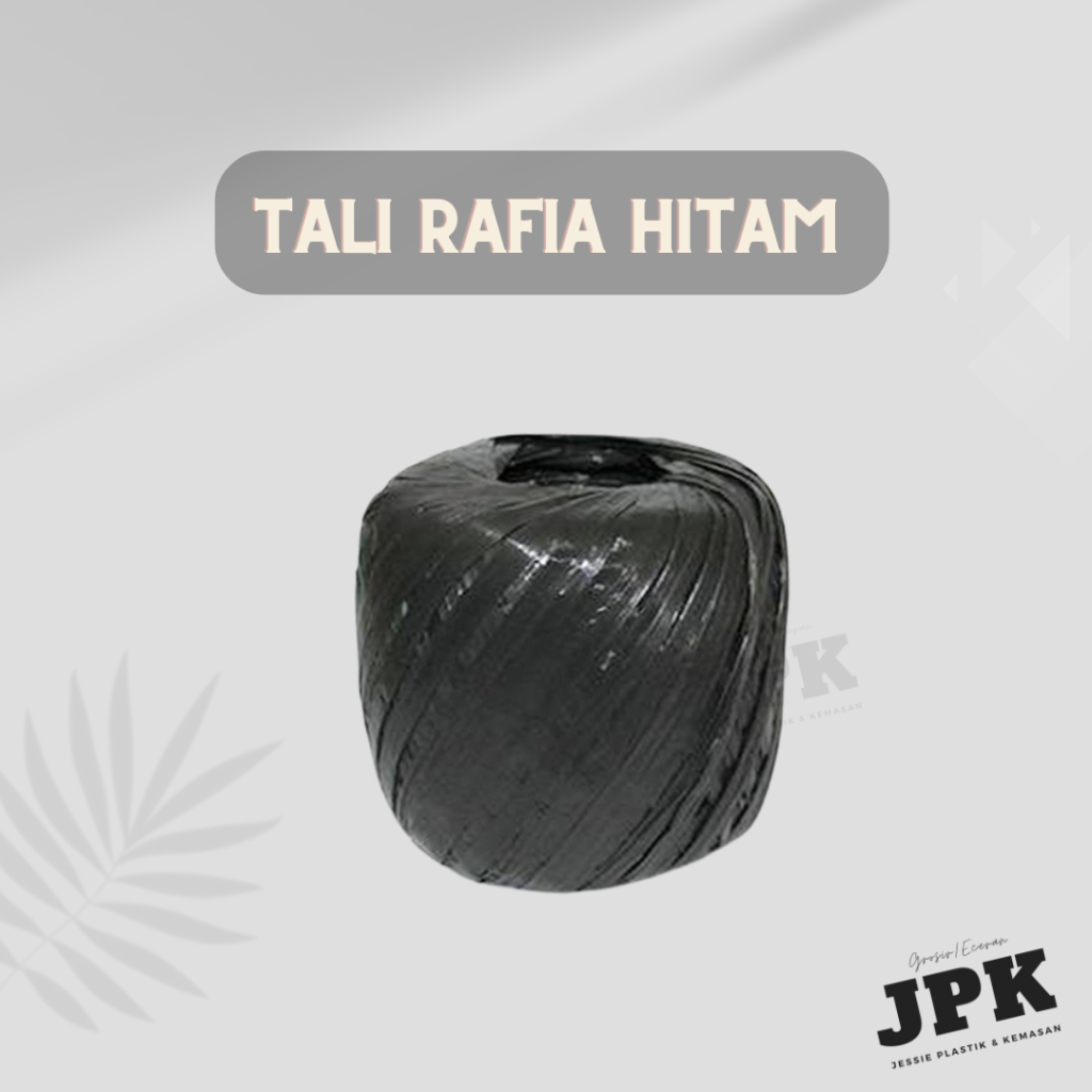 

tali rafia hitam roket roll - 1/2 kg dan 1 kg