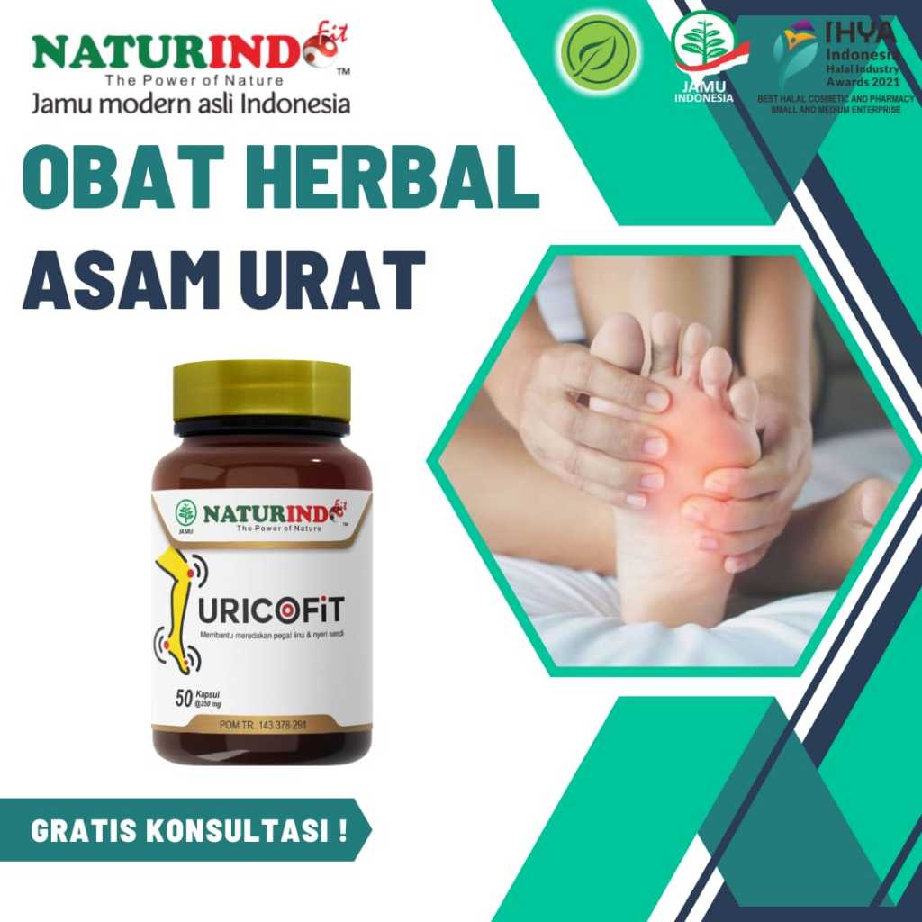 URICOFIT OBAT ASAM URAT KOLESTEROL NYERI SENDI REMATIK DAN FLU TULANG PALING AMPUH ASLI NATURINDO