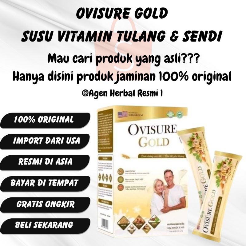 

[PROMO] OVISURE GOLD ORIGINAL USA - SUSU UNTUK PENGOBATAN TULANG SENDI TERBAIK 100% ORIGINAL