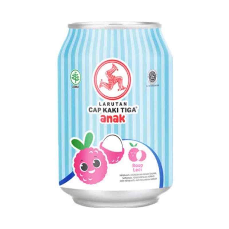

Larutan Cap Kaki Tiga Anak Rasa Leci 250Ml