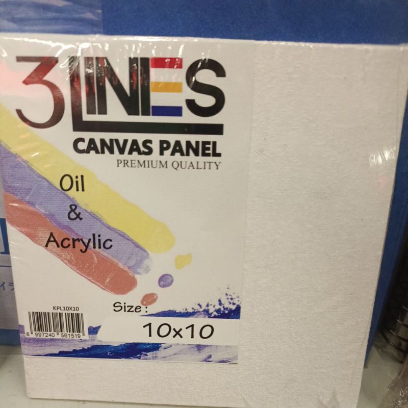 

CANVAS LUKIS 3LINES 10 x 10 CM