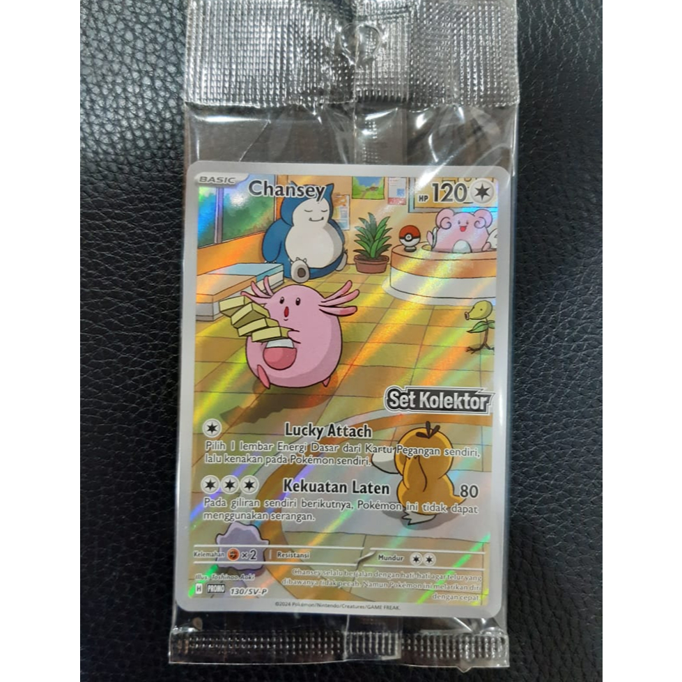 Pokemon Indonesia Chansey Promo Card 130/SV-P Set Kolektor
