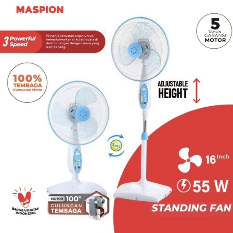 Kipas Angin Maspion EX 167 S 16 Inch / Maspion EX167S 167 S