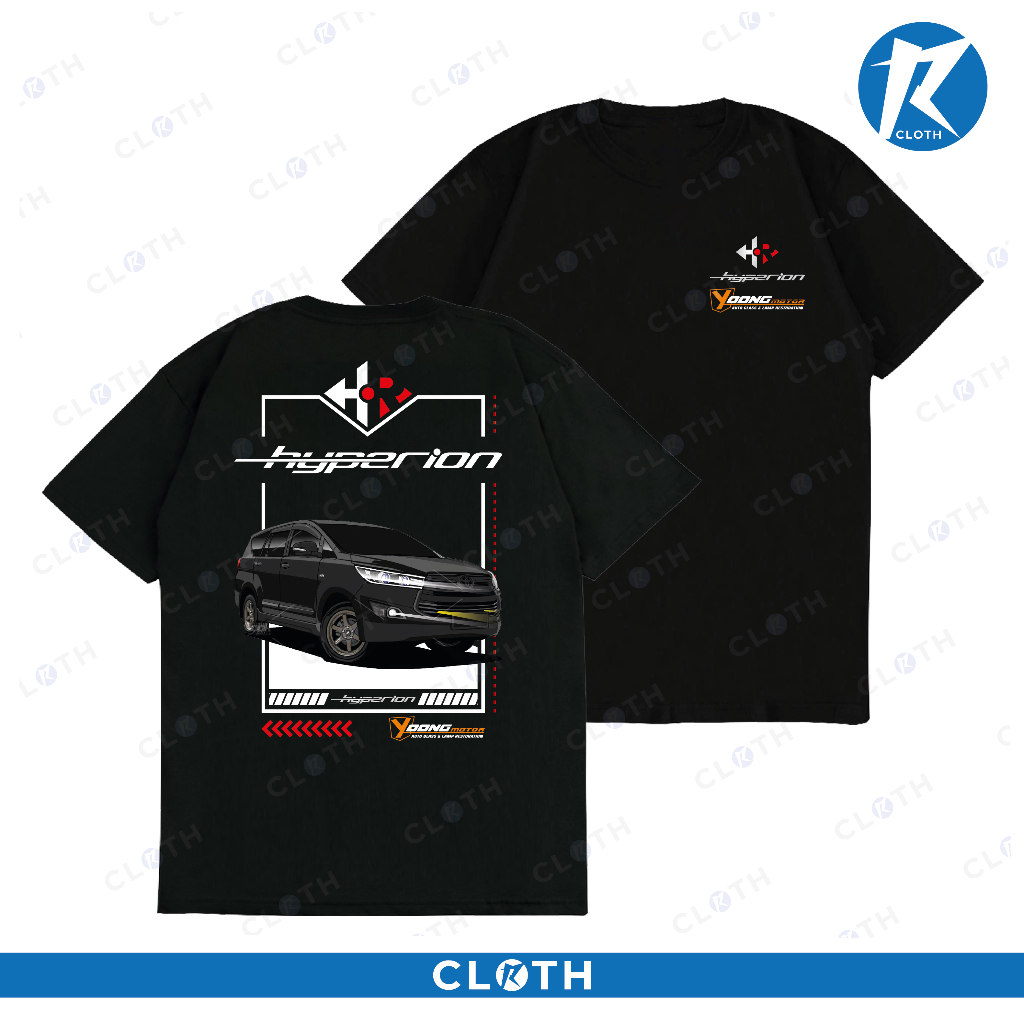 T-SHIRT KAOS HYPERION YOONG MOTOR INDONESIA BILED LIGHTING INNOVA PREMIUM QUALITY