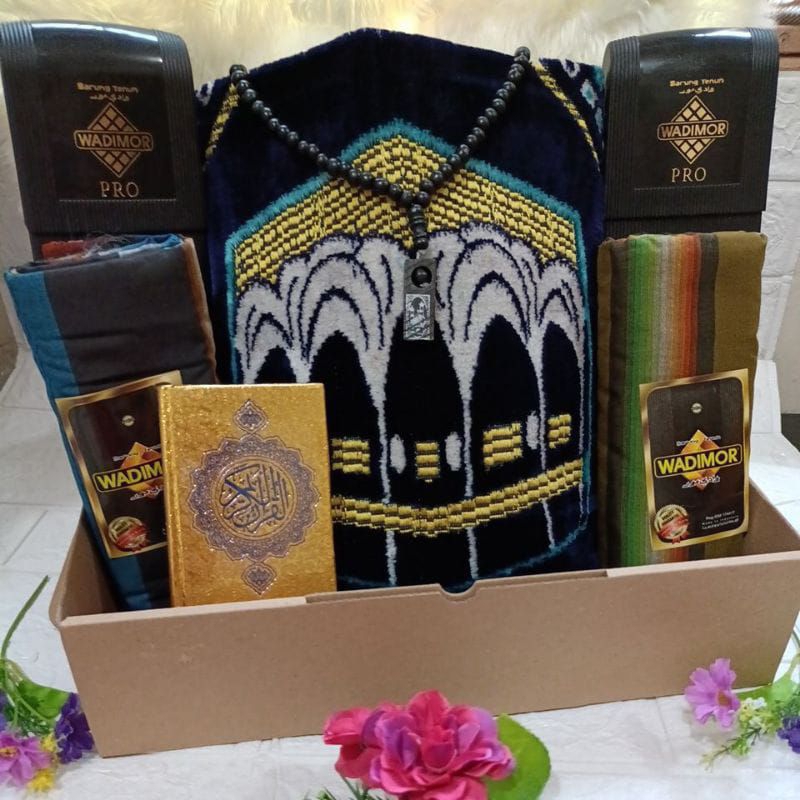 DISKON [SET HAMPERS AKHWAN] SET HAMPERS SAJADAH TASBIH SARUNG PARFUM SHOLAT HAMPERS IDUL FITRI