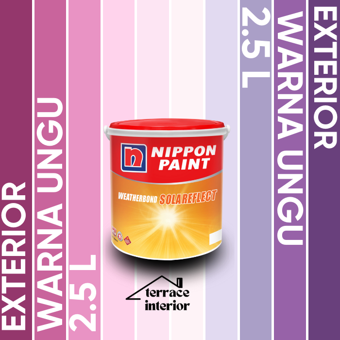 Cat Tembok Exterior Solareflect Nippon Paint Warna Ungu 2.5 L