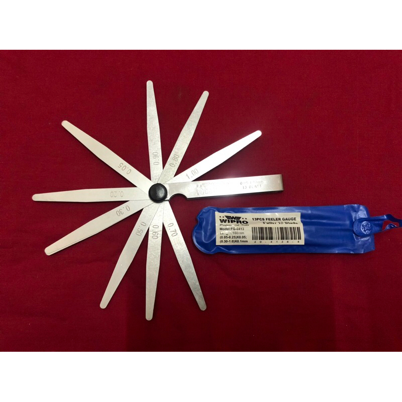 ALAT UKUR CELAH / FEELER GAUGE / FULLER GAUGE 13 BLADE WIPRO