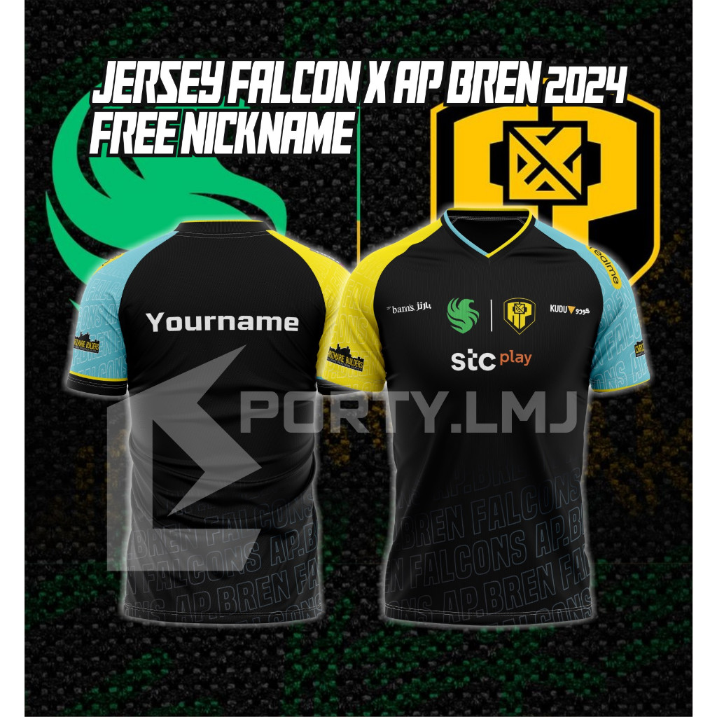 Jersey Kaos AP BREN X FALCON 2024 , FREE NICKNAME