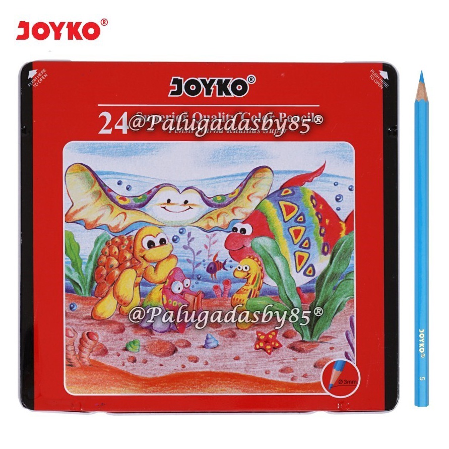 

KODE F8S7 1 Set Isi 24 Warna GROSIR Pensil Warna JOYKO CP24TC Joyko Pensil Warna Dengan Metal Case Color Pencils Hexagonal Grip CP24 TC Joyko CP24 TC Joyko CP 24 TC