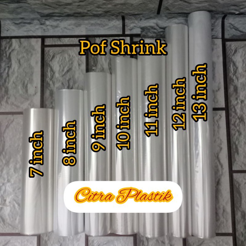 

KODE F1Z2 Plastik POF shrink plastik Shrink tipis plastik segel hp buku majalah 25gr