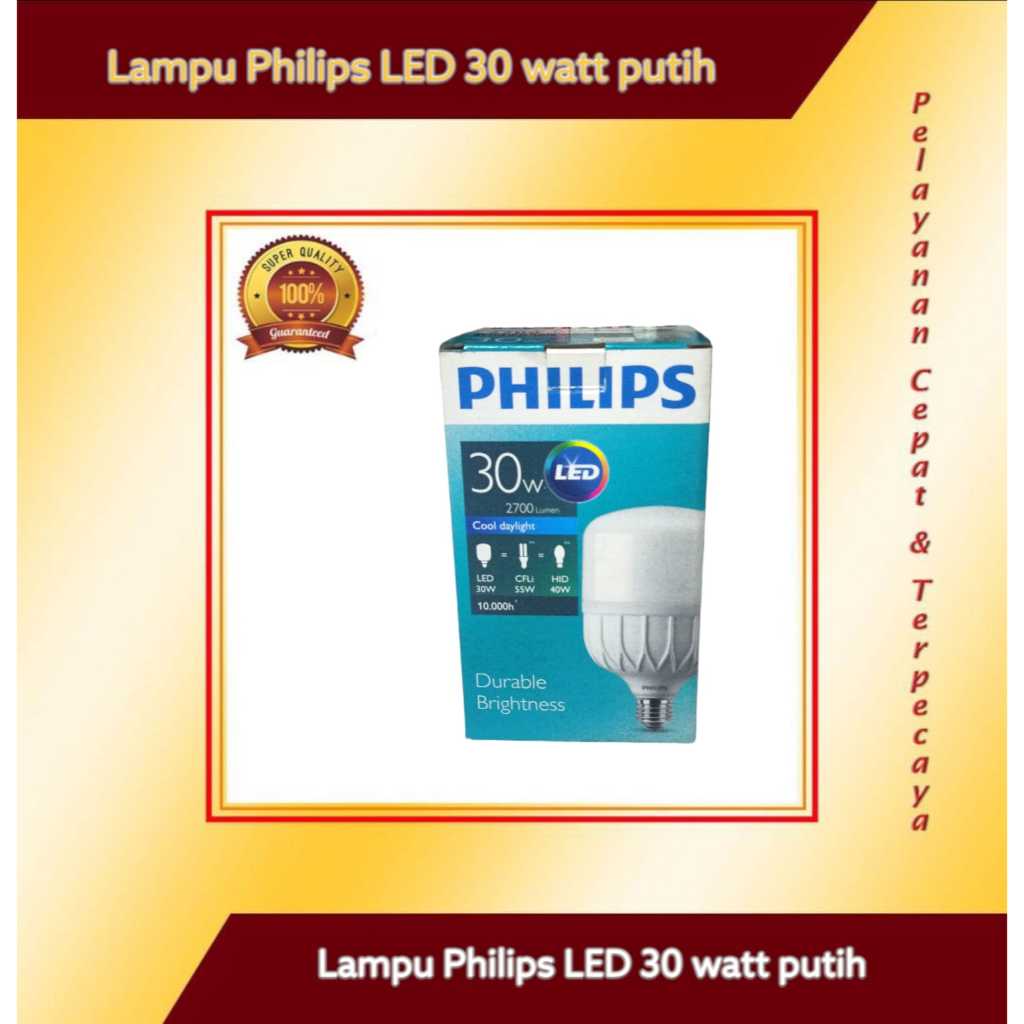 Lampu Philips Led 30 watt putih