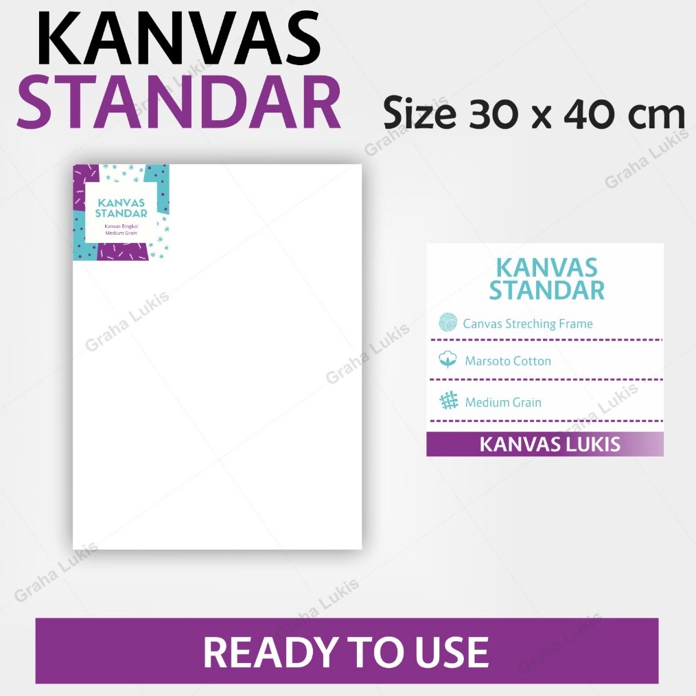 

KODE H7I3 Kanvas Standar Graha Lukis 3x4cm