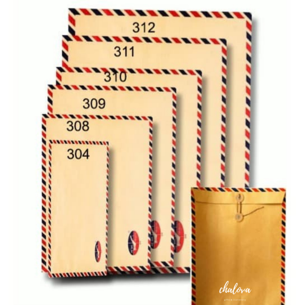 

[PAK] AMPLOP COKLAT TALI EXECUTIVE 312 BESAR ISI 10 PCS / AMPLOP TALI EXECUTIVE 312 AIRMAIL