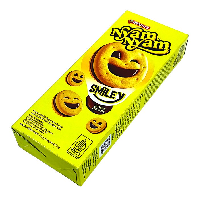 

Nyam Nyam Smiley Biskuit 22gram