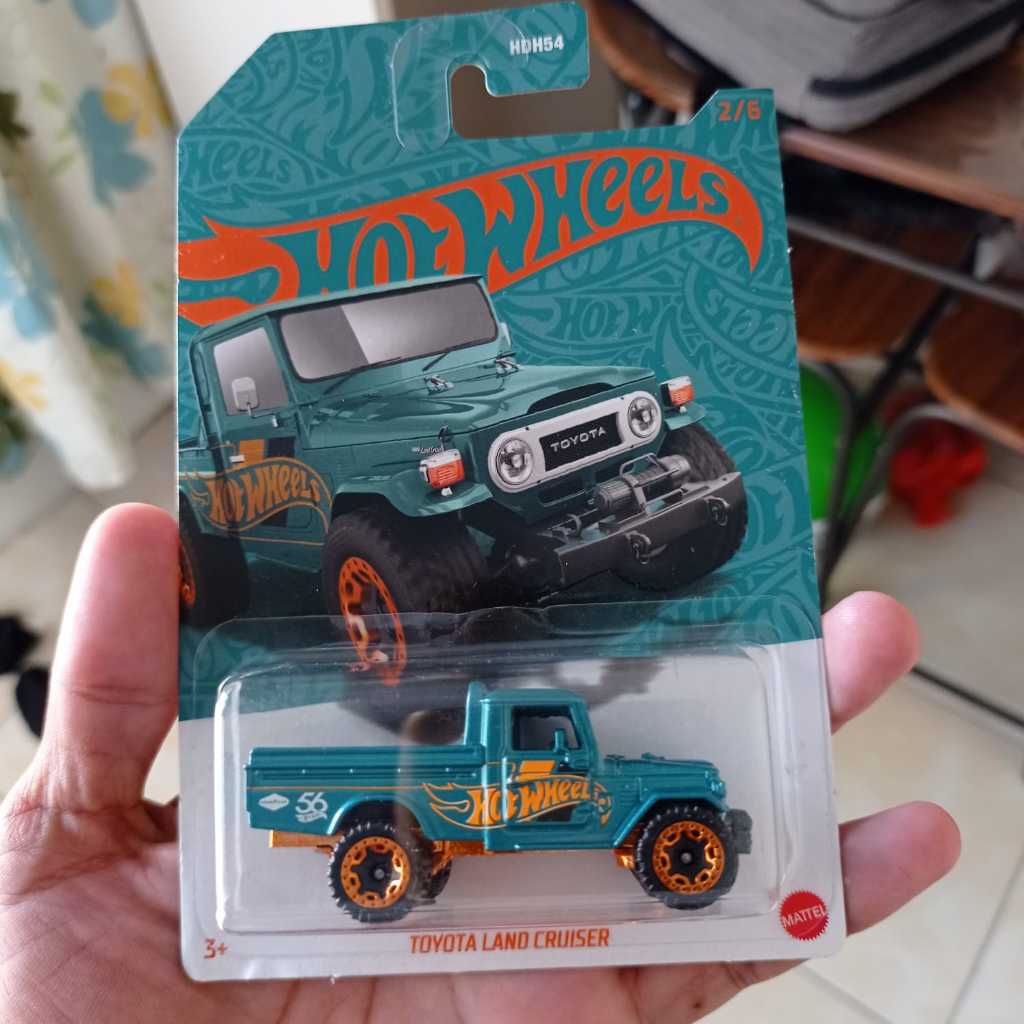 hotwheels toyota land cruiser pickup offroad seri aniversary