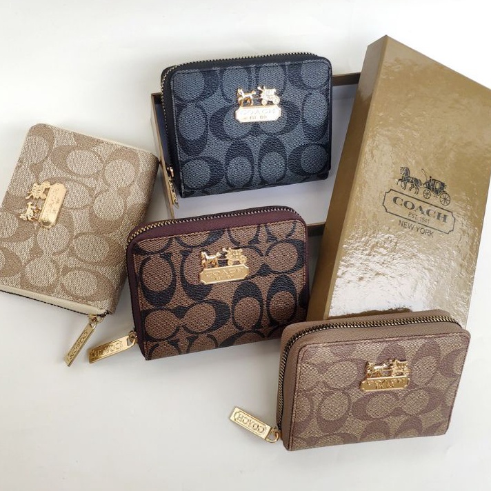 Star Seller Dompet Coach Mini Import Free Box  Dompet Kartu Coach