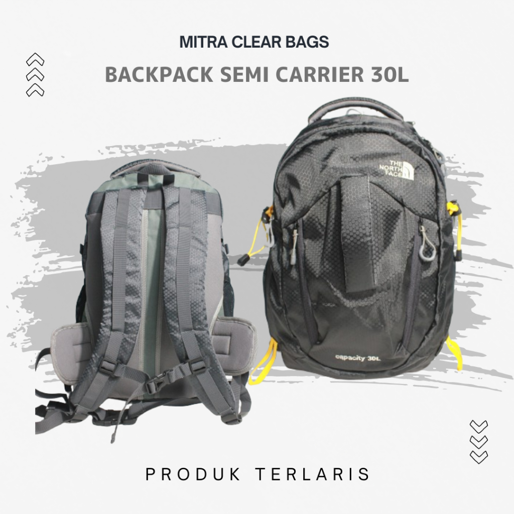 Tas Ransel Semi Carrier 30 Liter Backpack Laptop Sekolah Outdoor Camping