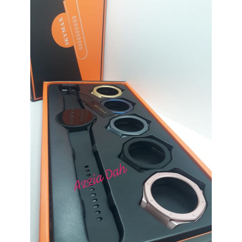 Jam Tangan Pria SKYMAX Digital 2218G Original Dapat 5 Casing Bisa Diganti-ganti
