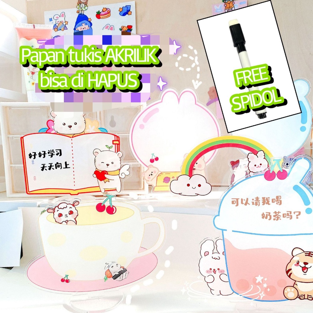 

TERBATAS FREE Spidol Papan Tulis White Board Motif Lucu Whiteboard Marker Anak Anak