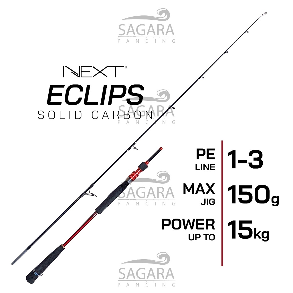 Joran Solid Carbon Murah Next Eclips Joran Jigging Joran Dasaran