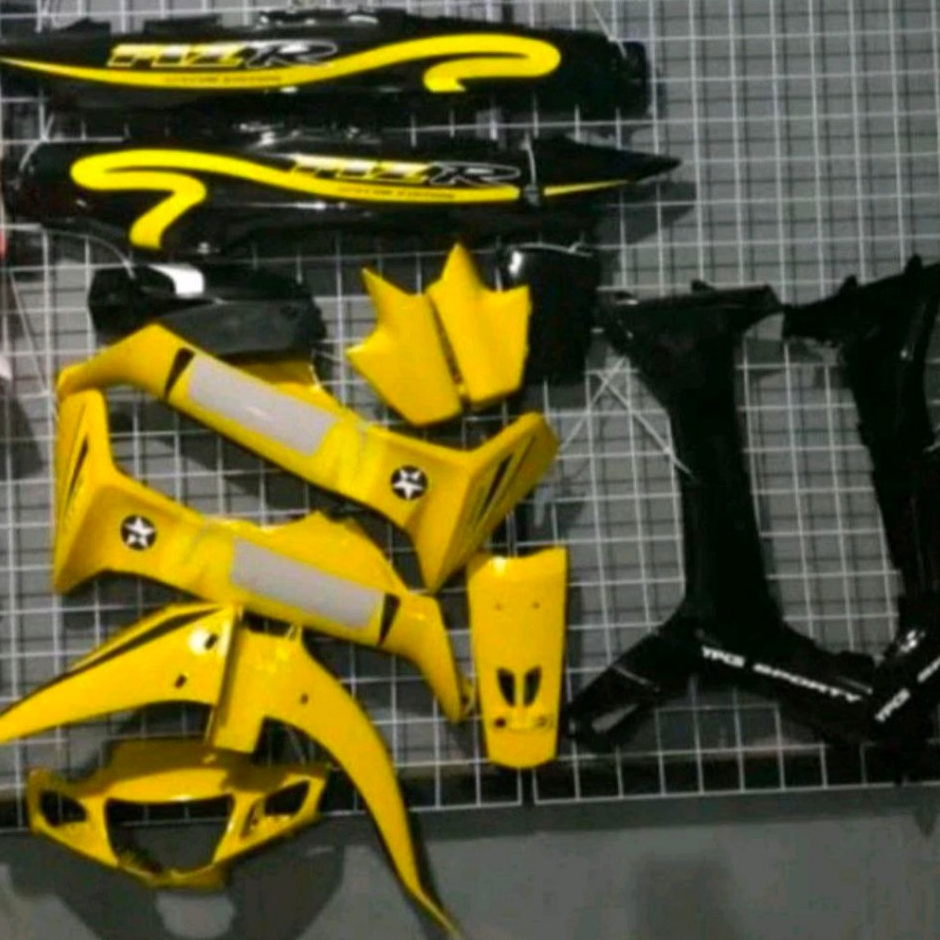Cover Body Full Set Fiz R Kaltex Sepaket Bodi Fiz R Hitam Kuning
