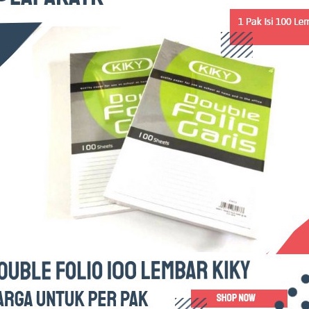 

Hemat Kes double folio bergaris 1 lembar Kiky