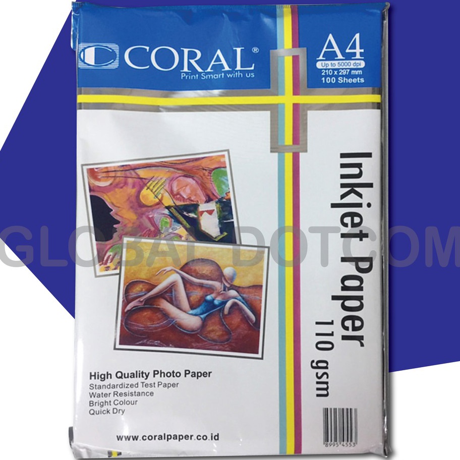 

KF7 CORAL INKJET PAPER A4 11gsm 1 pack 1 lembar
