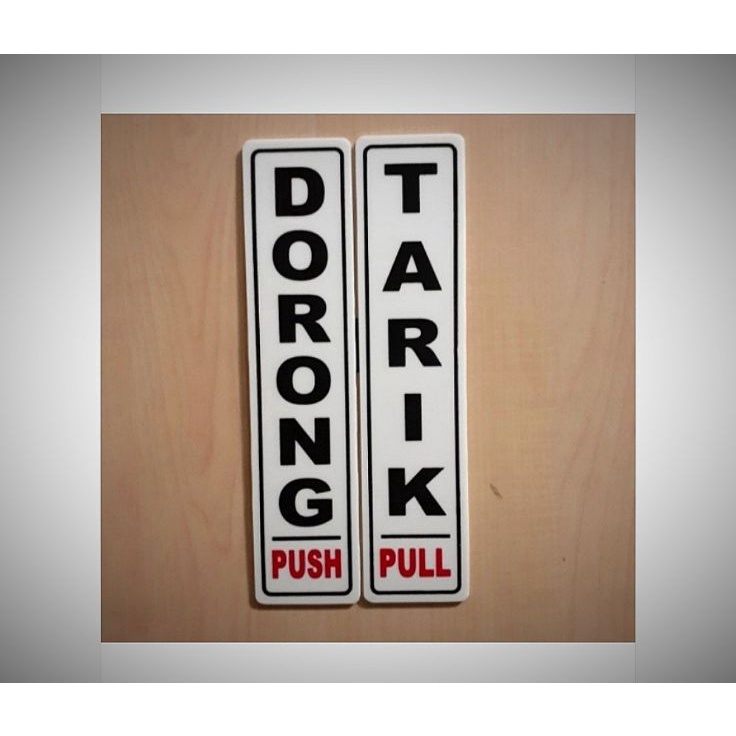 

KI3 Sn Tarik Dorong Sn label Acrylic untuk Sepasang