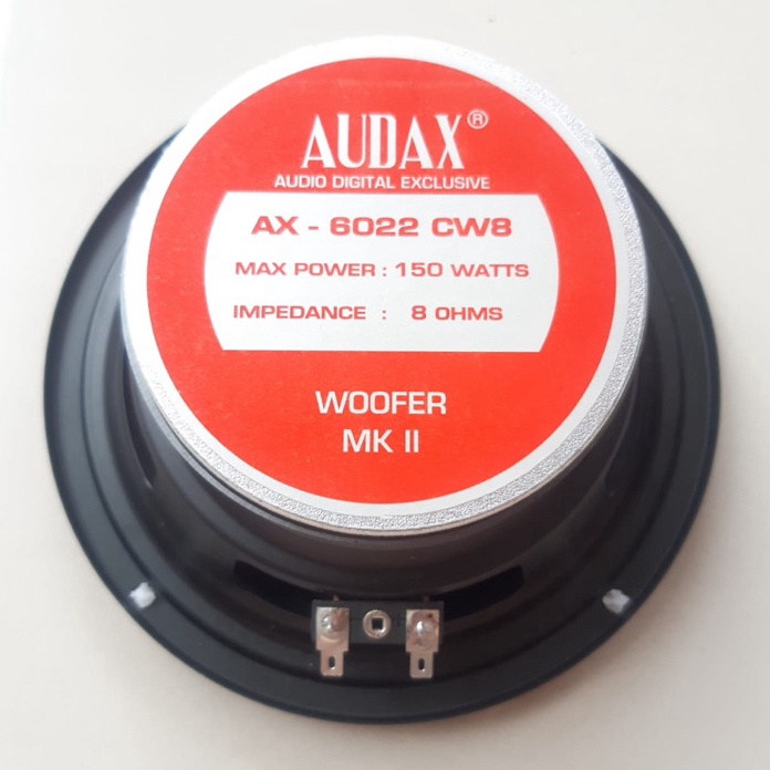 HJ6 AUDAX Speaker 6 Inch Daya 15 Watt Woofer AX622 ASLI