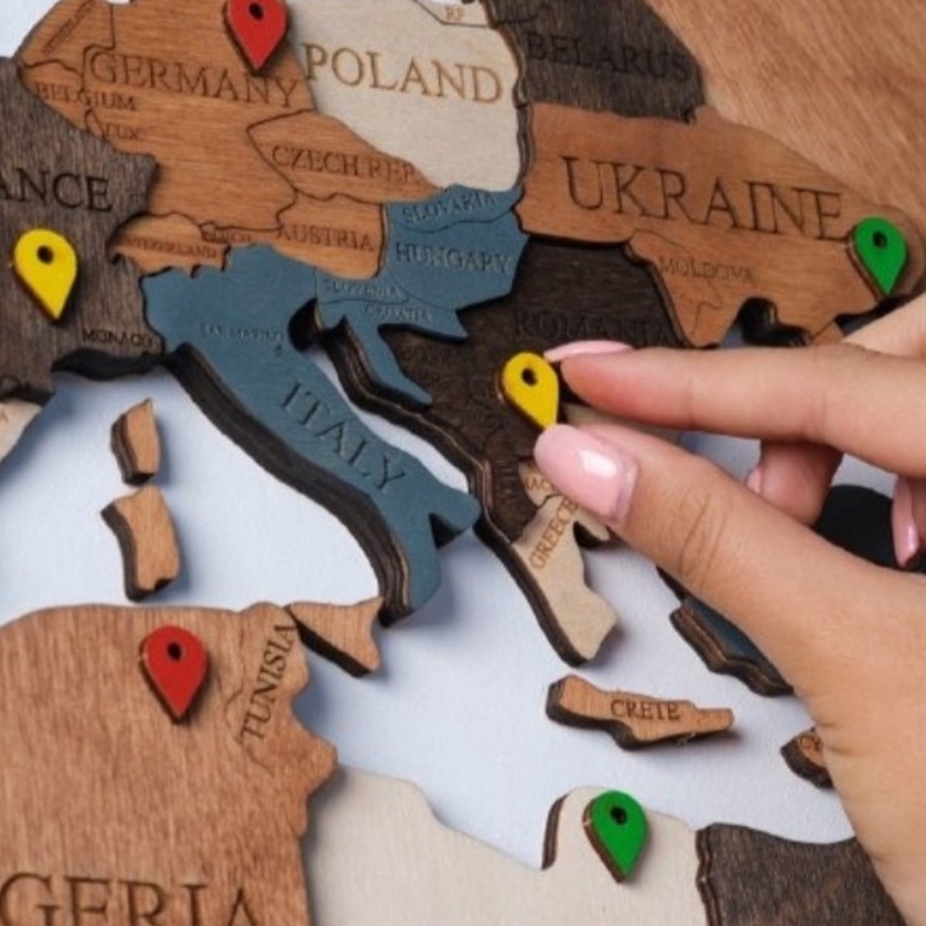 

HJ6 Push Peta Dunia Penanda Peta AtlasMap Marker