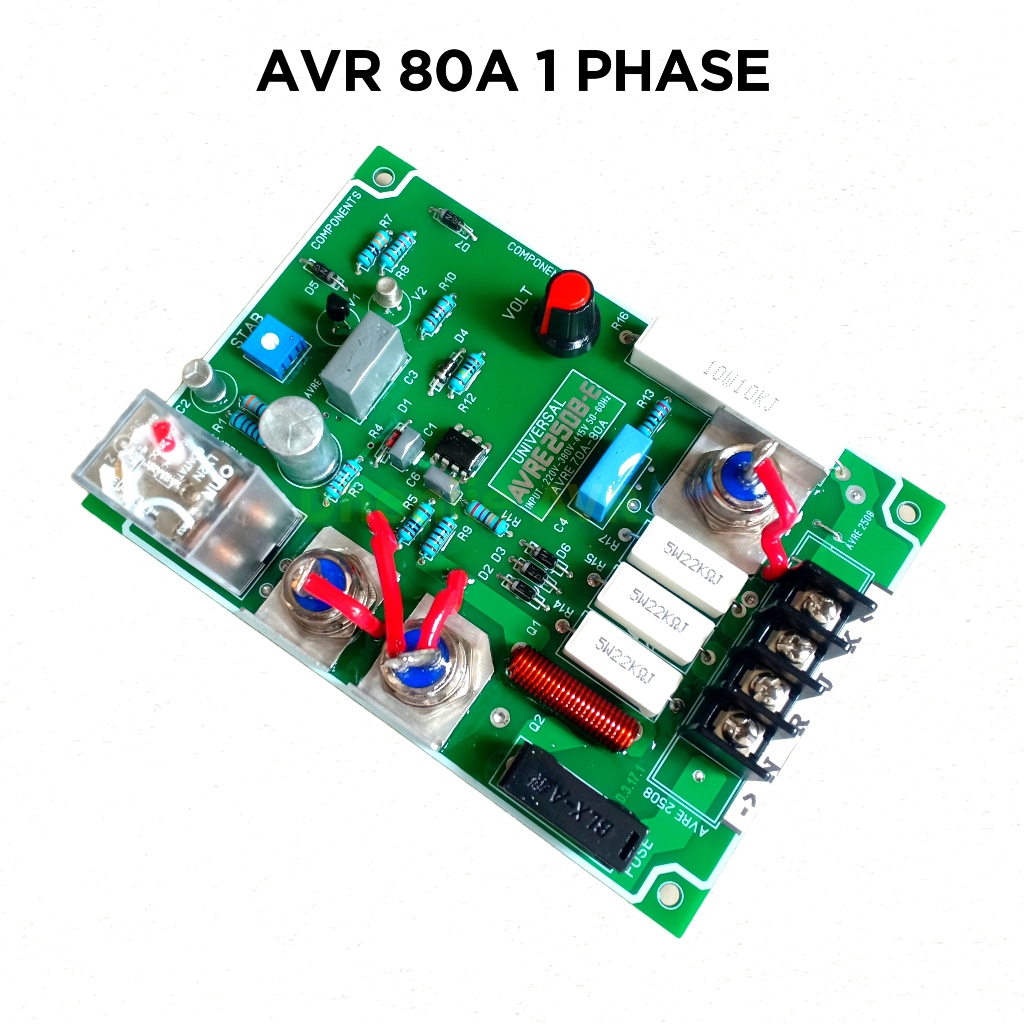 AVR GENSET 80A 1 PHASE KARBON BRUSSH / AVR Generator 80A 1 Phase AVR LOKAL 1 PHASE