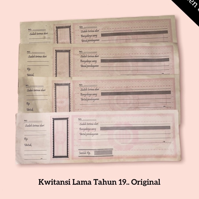 

KP8 Kwitansi Lama Tahun 19XX