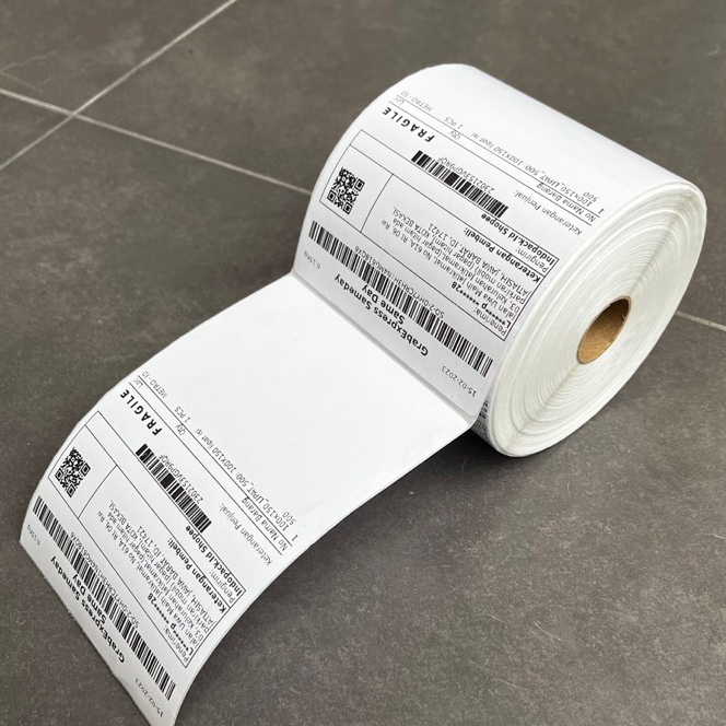 

Mega LABEL STICKER THERMAL 1 X 15 BARCODE 1X15 UKURAN A6